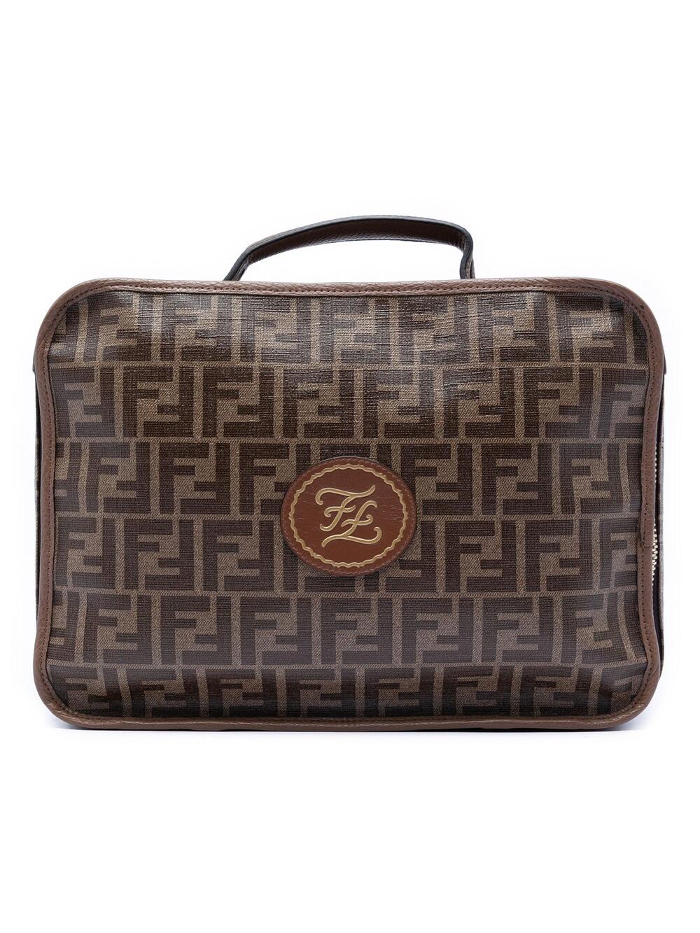 Fendi Zip Around Travel Bag Zucca #246376F12B